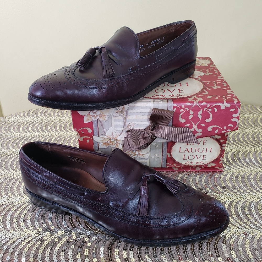 Allen Edmonds Men's Shoes Loafers 83815 Manchester Tasseled Wingtip US Sz 10.5 C